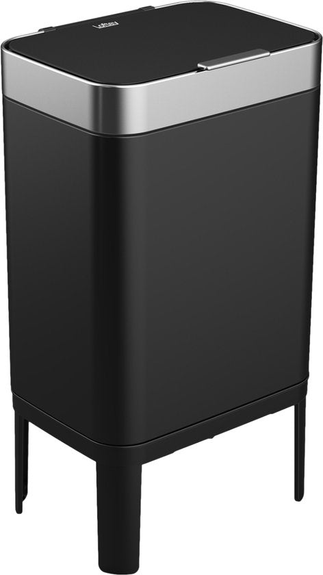 Five Stars ® Prullenbak Met Sensor - 60 Liter - Afvalbak RVS Vuilnisbak Soft Close Deksel Zwart 67aff9757f91e26d490f0586