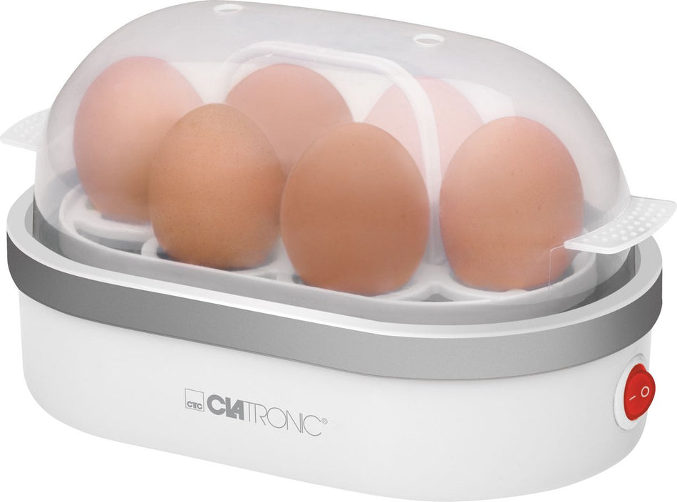 Clatronic EK 3497 – Eierkoker – 6 Eieren – 400 W – Wit/Zilver