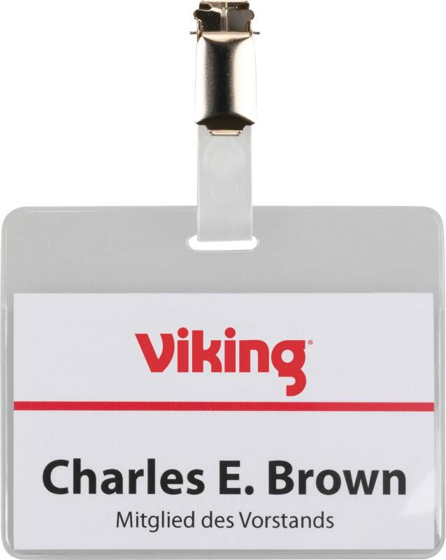 Office Depot Clip Badges 50 stuks 90x60 mm