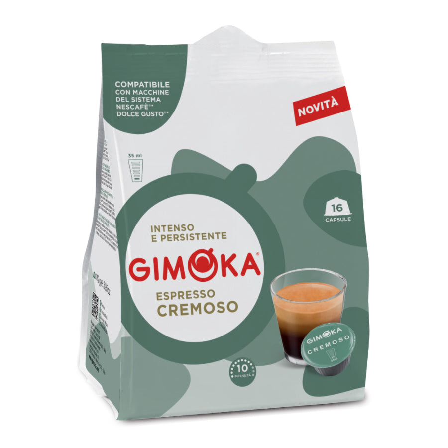 Gimoka Espresso Cremoso – 16 Capsules (Dolce Gusto compatibel)