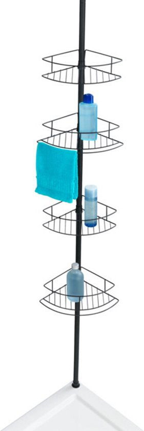 Wenko Dolcedo Telescopische Hoekplank – Mat Zwart