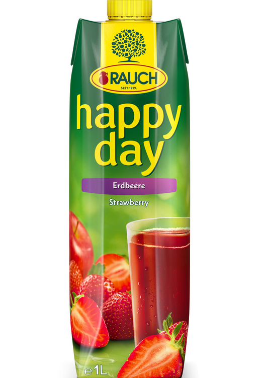 Rauch Happy Day Aardbeinektar – 1 L