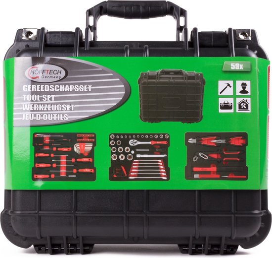 Hofftech Gereedschapset 59-delig | Inclusief Opbergkoffer