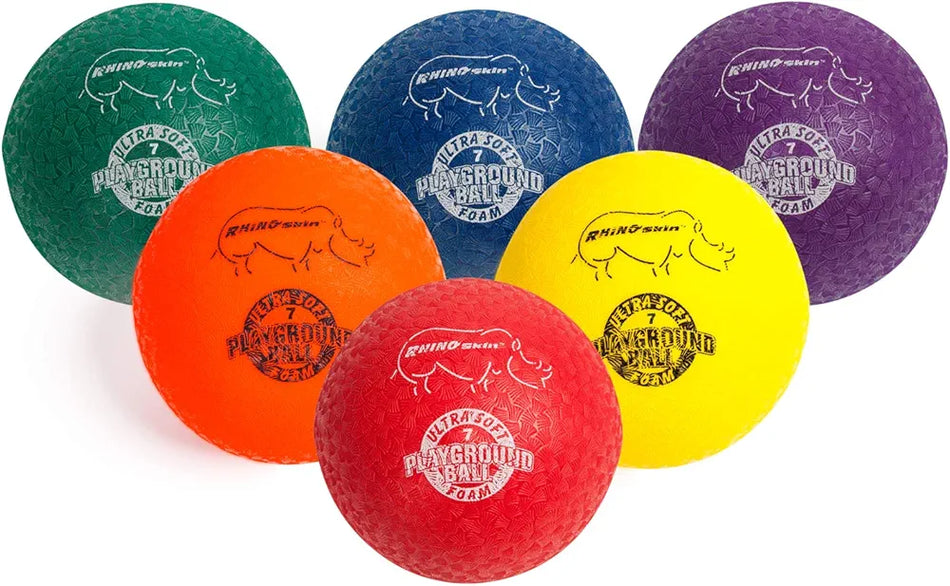 Champion Sports Rhino Skin Soft Playground Ball Set – 6 stuks – 7″ (17,8 cm)