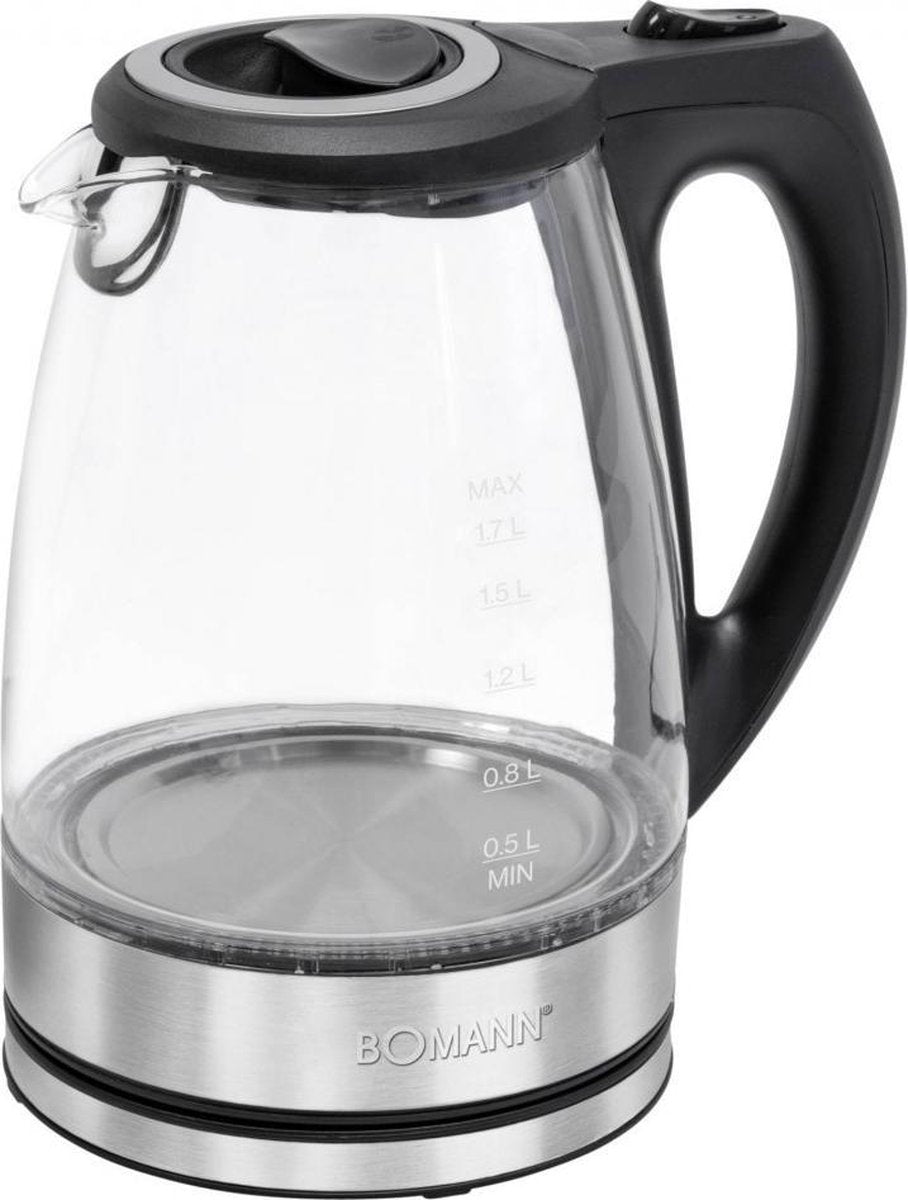 Bomann WKS 6032 G CB | Waterkoker | 1,7 L | 2200 W | Glas/RVS