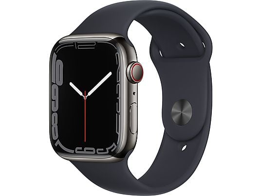 Apple Watch Series 7 45 mm RVS Grafiet Cellular