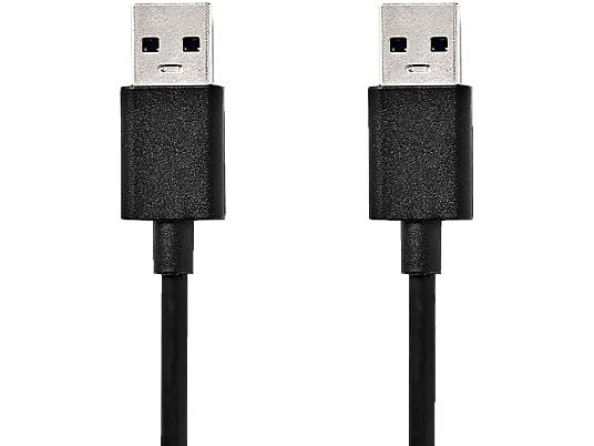 Nedis USB 3.2 Gen 1-kabel | USB-A Male naar USB-A Male | 5 Gbps | Vernikkeld | 2,00 m | Rond | PVC | Zwart