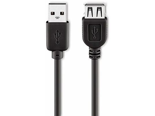 Goobay USB 2.0 Verlengkabel | USB-A Male naar USB-A Female | 1,8 m | Zwart