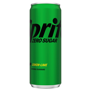 Sprite Zero Sugar / Sprite Lemon‑Lime No Sugar – 330 ml blik