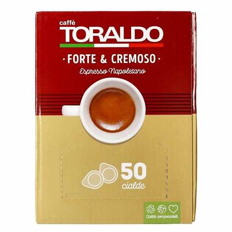 Caffè Toraldo Forte & Cremoso Koffiepads – 50 stuks