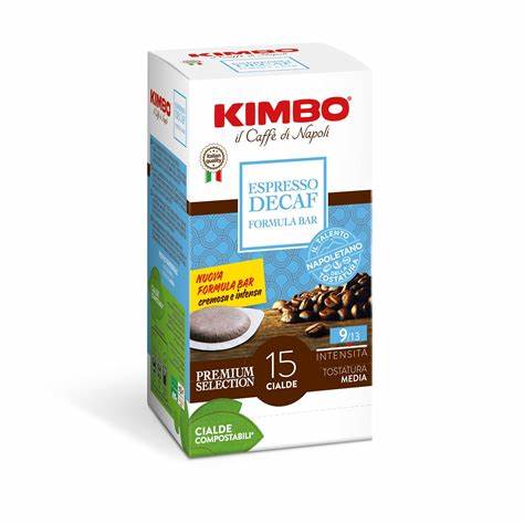 Kimbo Espresso Decaf Formula Bar – 15 ESE‑pads