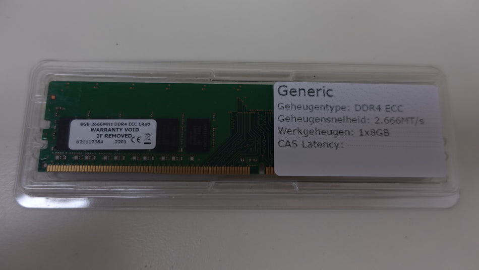 Generic DDR4 ECC 2666MHz 8GB DIMM (1x8gb)