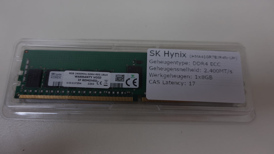 SK Hynix (HMA41GR7BJR4N-UH) DDR4 ECC 2400MHz 8GB DIMM (1x8gb)