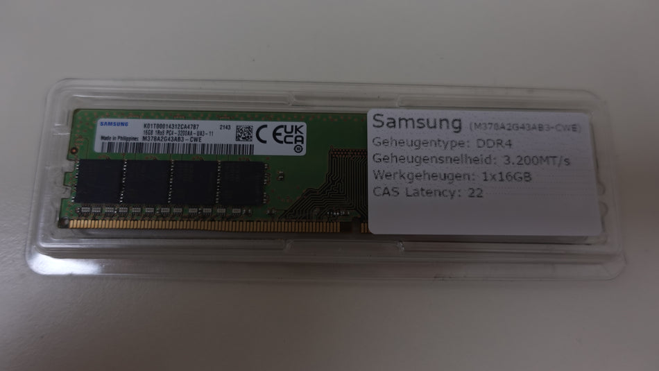Samsung (M378A2G43AB3-CWE) DDR4 3200MHz 16GB DIMM (1x16gb)