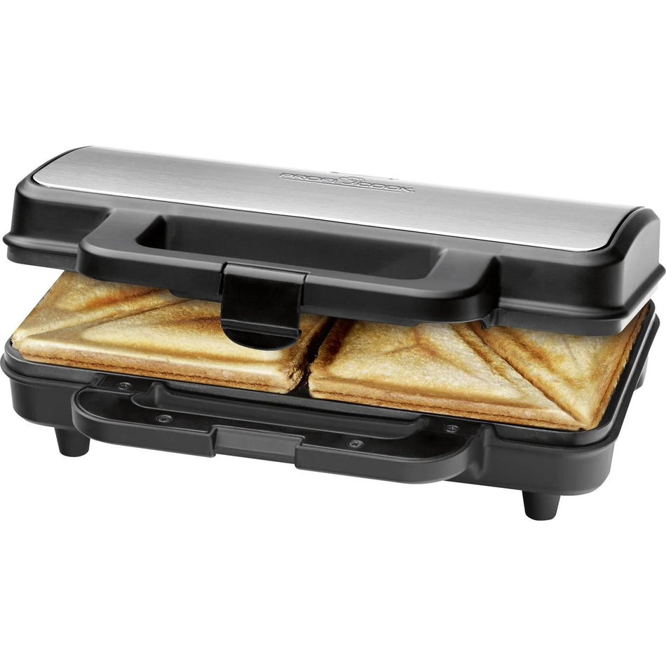 ProfiCook PC‑ST 1092 / Clatronic – XXL Sandwichmaker – 900 W – Zwart/RVS