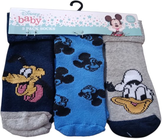 Disney Baby Kindersokken | Set van 3 | Zacht & Comfortabel