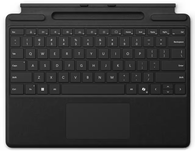 Microsoft Surface Pro Type Cover QWERTZ Zwart